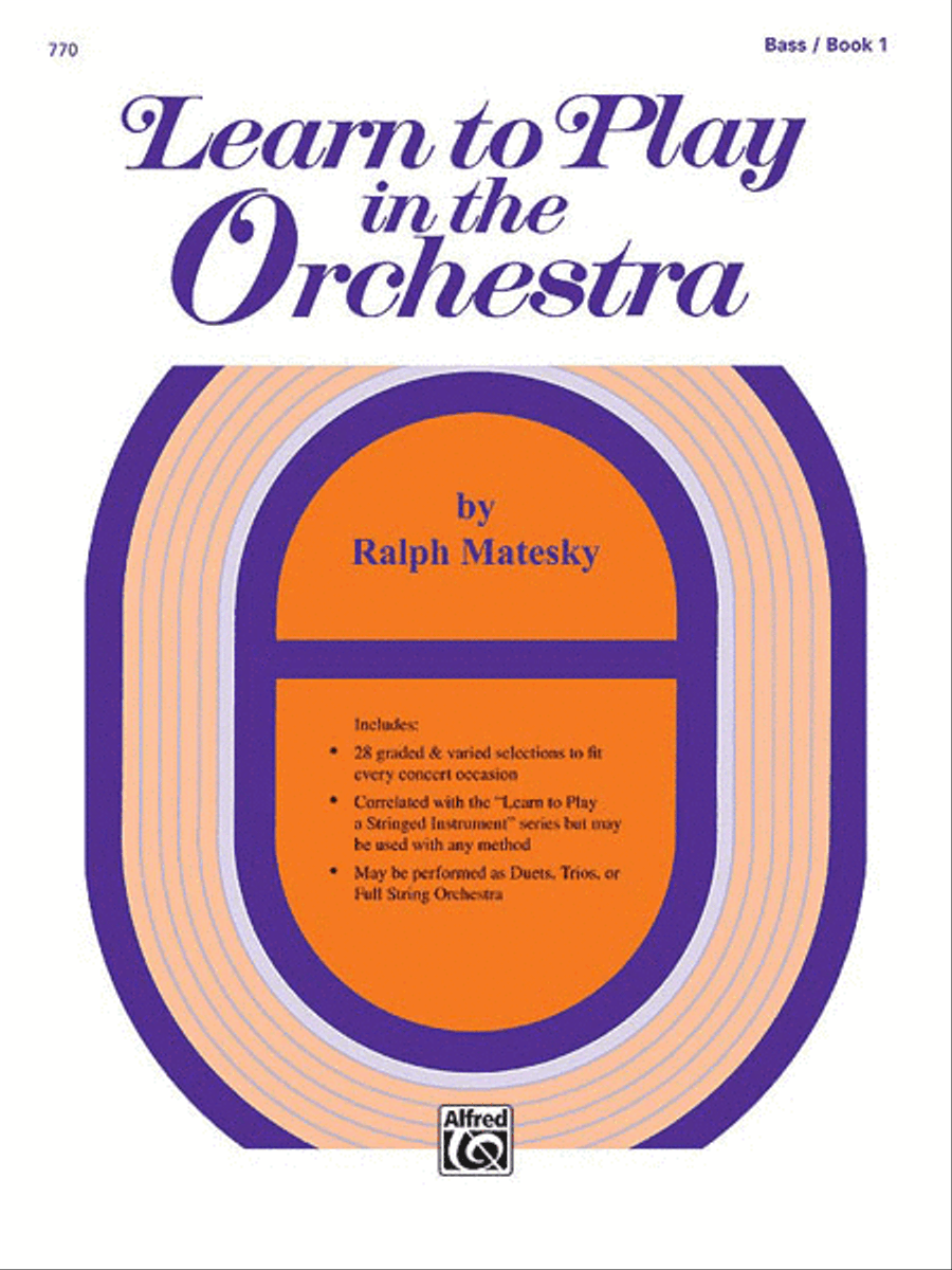 Learn to Play in the Orchestra, Book 1 Chamber Orchestra scores gallery preview page 1