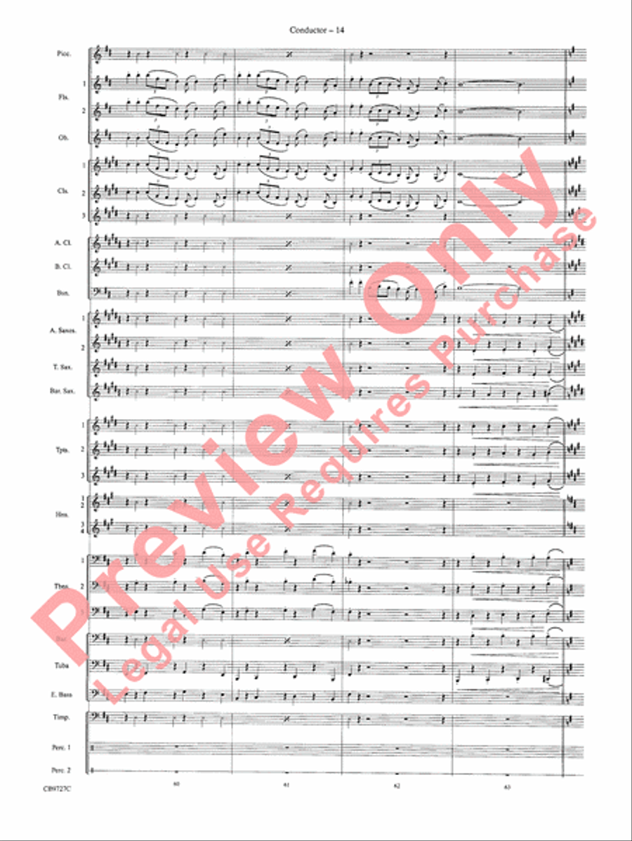 Dave Brubeck: It's About Time Concert Band scores gallery preview page 17