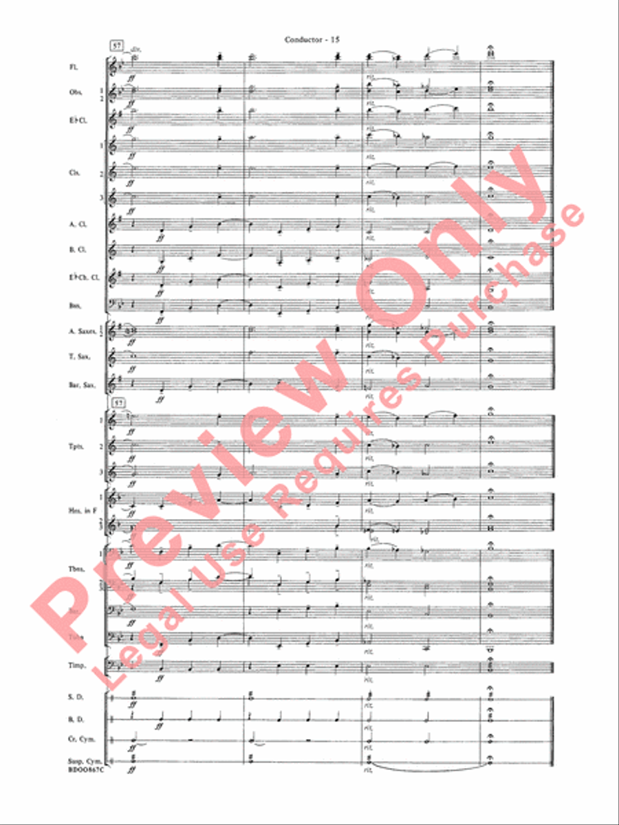 Aria Cantabile Concert Band scores gallery preview page 17