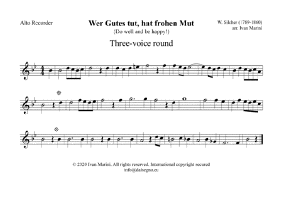 WER GUTES TUT (Silcher) - Every combination of Winds Concert Band scores gallery preview page 4