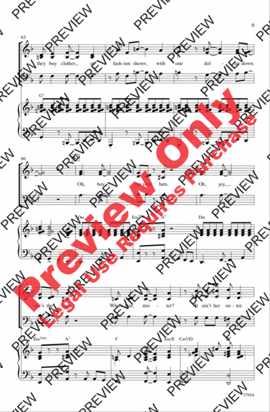 Sweet Georgia Brown 3-Part scores gallery preview page 9