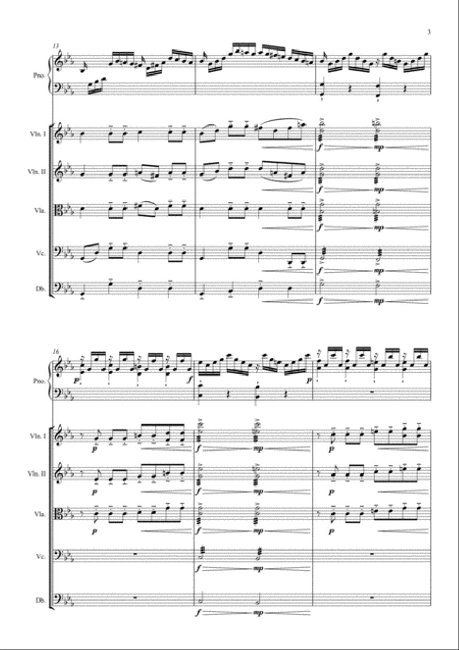 C.P.E.Bach-Solfeggio in C minor Ensemble (Sextet) Chamber Orchestra scores gallery preview page 4