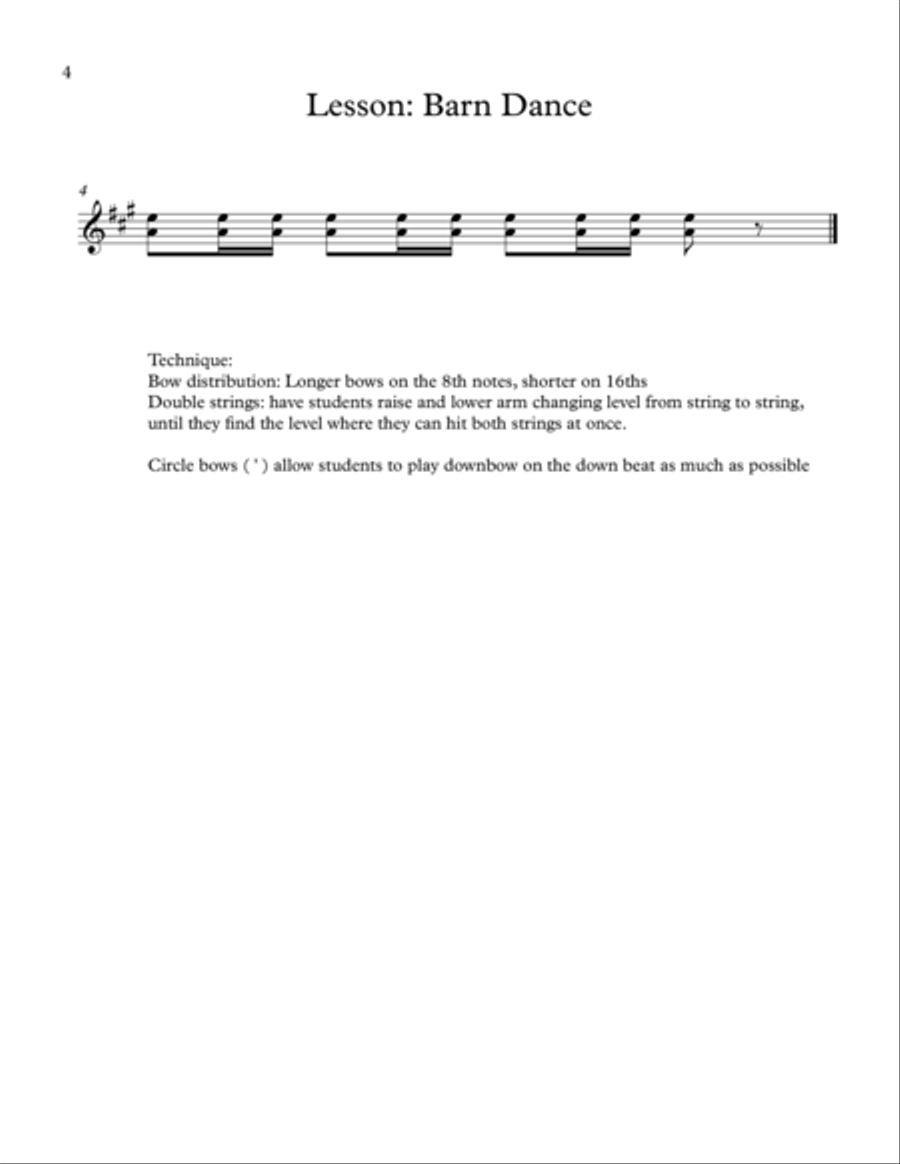 Beginning Ensemble Skills - Four Little Pieces to Focus on Technique String Orchestra scores gallery preview page 5