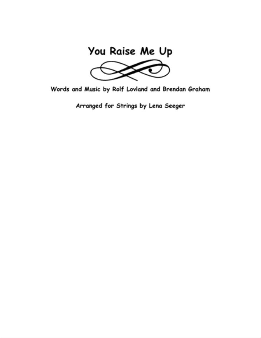 You Raise Me Up String Trio scores gallery preview page 1