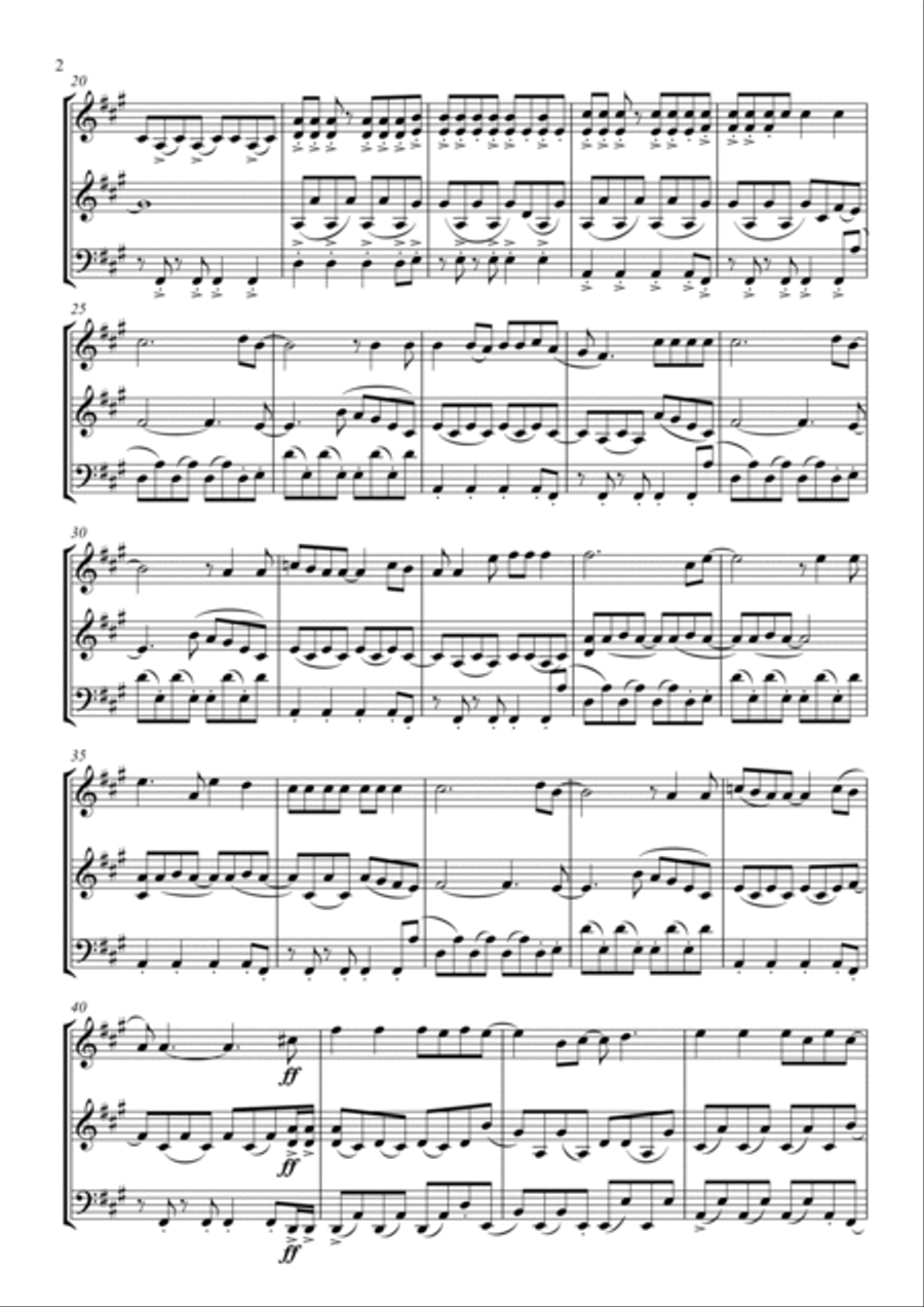 Viva La Vida String Trio scores gallery preview page 2