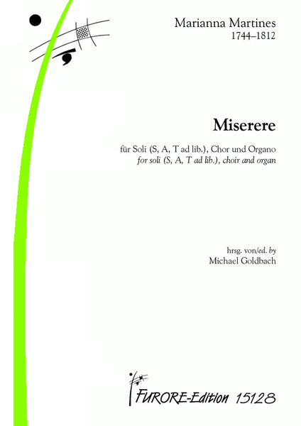 Misere for soli (S, A, T ad lib.), choir and organ