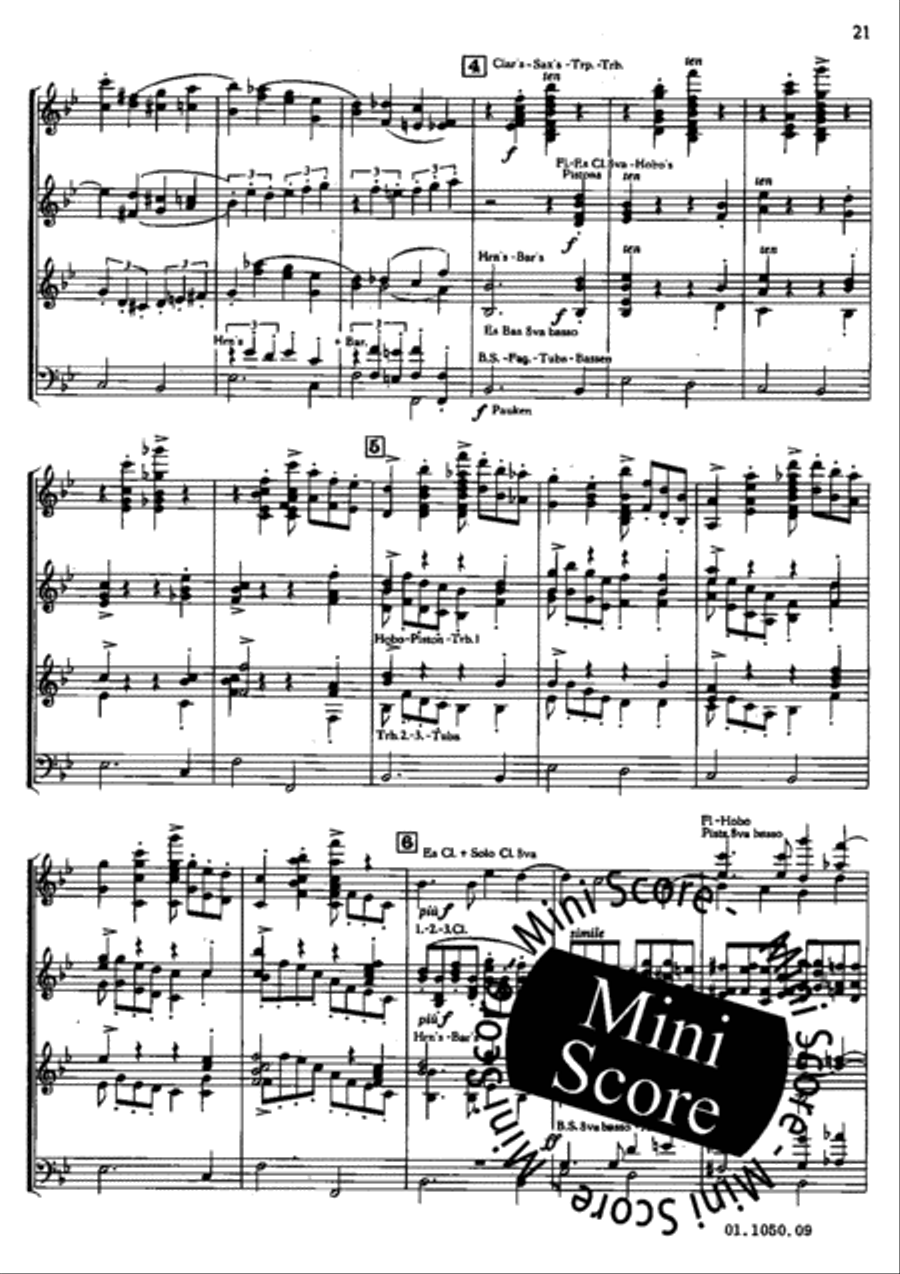 Haydn Variatie's Haydn Variatie's Concert Band scores gallery preview page 20