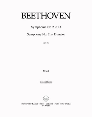 Book cover for Symphony no. 2 in D major, op. 36