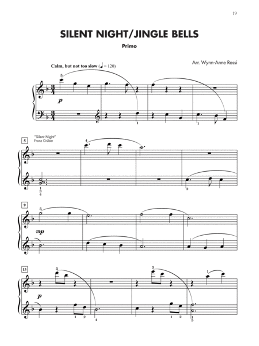 Christmas Medleys for Two, 1-3 (Value Pack) Piano Method scores gallery preview page 9