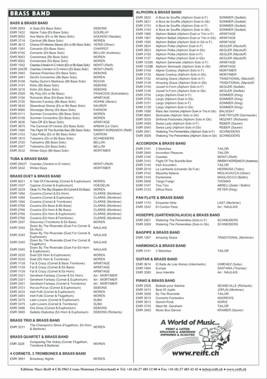 Sinfonia Pastorella Brass Band scores gallery preview page 13