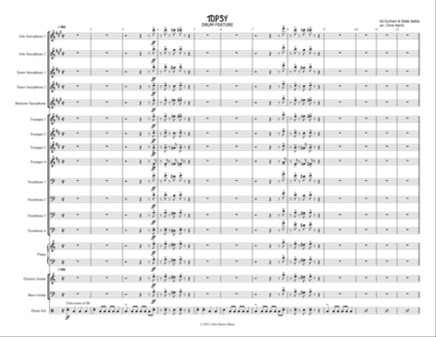 Topsy Jazz Ensemble scores gallery preview page 2