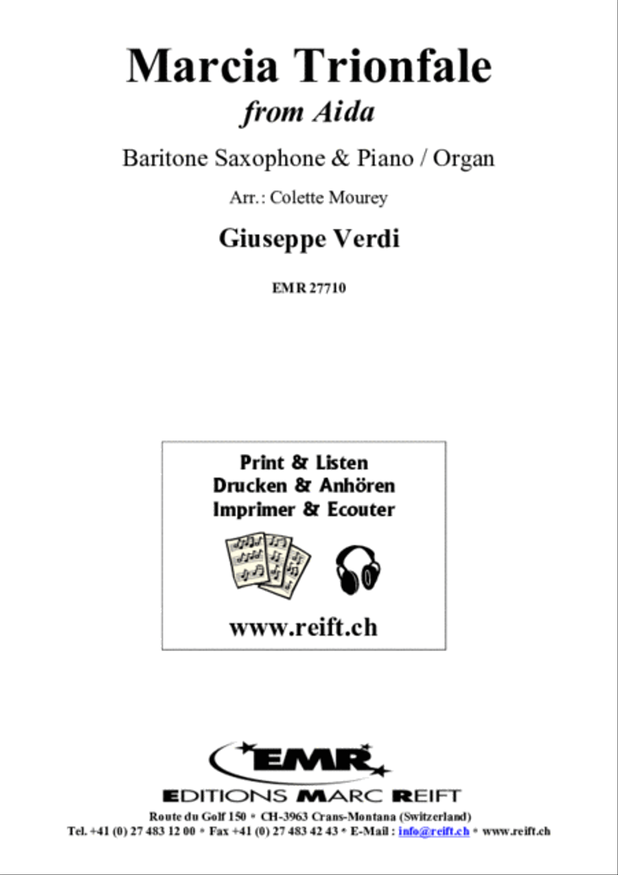 Marcia Trionfale Marcia Trionfale Baritone Saxophone scores gallery preview page 2