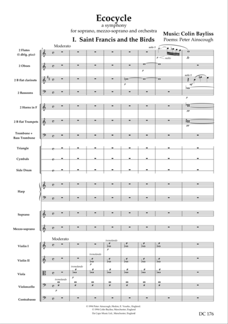 Ecocycle [Symphony No.4] - score only Percussion Ensemble scores gallery preview page 1