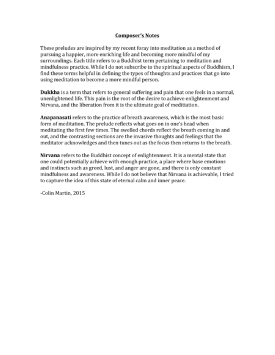 Three Preludes for Solo Marimba Marimba scores gallery preview page 2