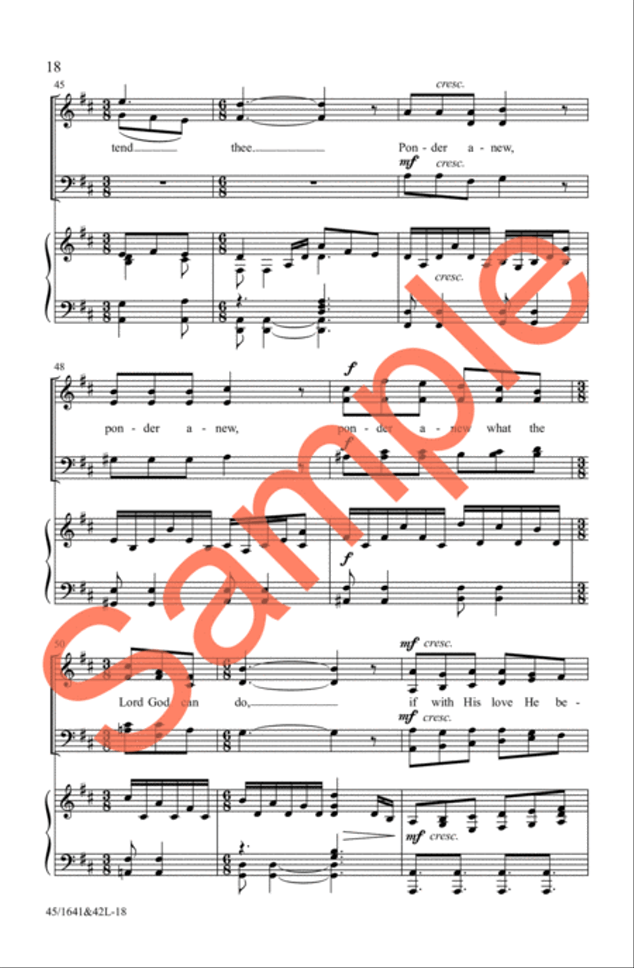 A Festival of Hymns SATB 4-Part scores gallery preview page 17