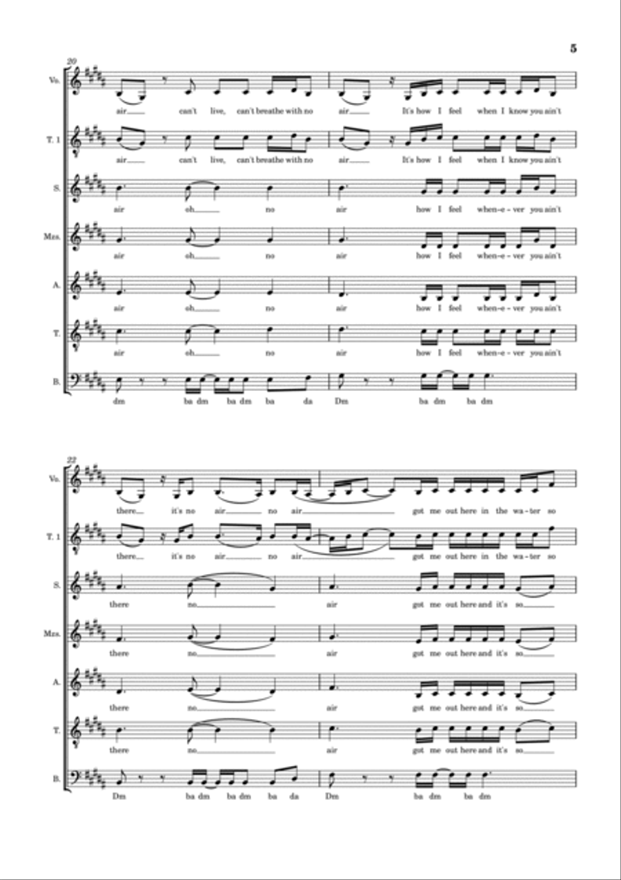 No Air Divisi scores gallery preview page 5