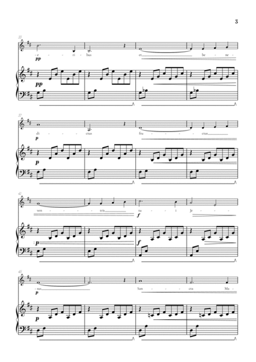 Bach / Gounod Ave Maria in D major • soprano sheet music with piano accompaniment image number null
