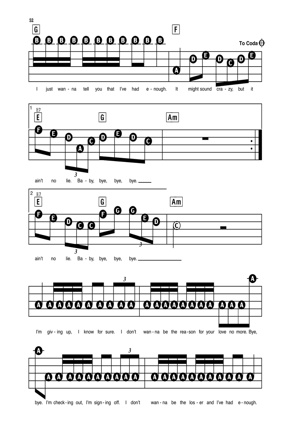Bye Bye Bye Electronic Keyboard scores gallery preview page 3