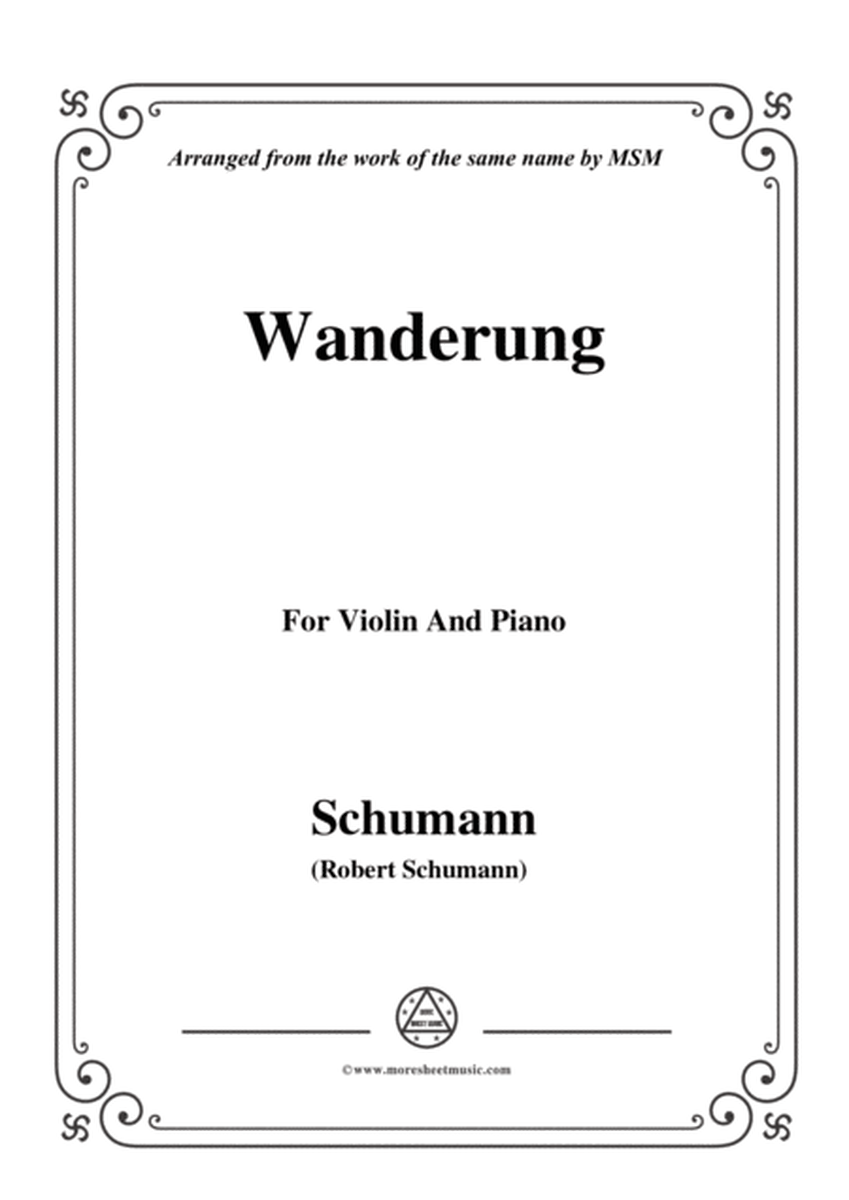 Schumann-Wanderung,for Violin and Piano image number null