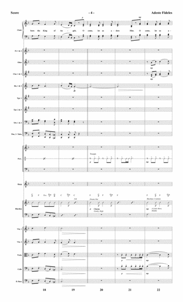 Adeste Fideles - Orchestral Score and CD with Printable Parts