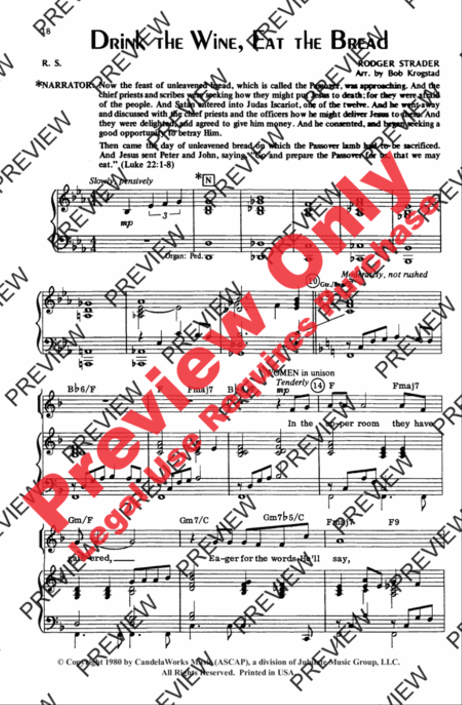 Then Came Sunday 4-Part scores gallery preview page 9