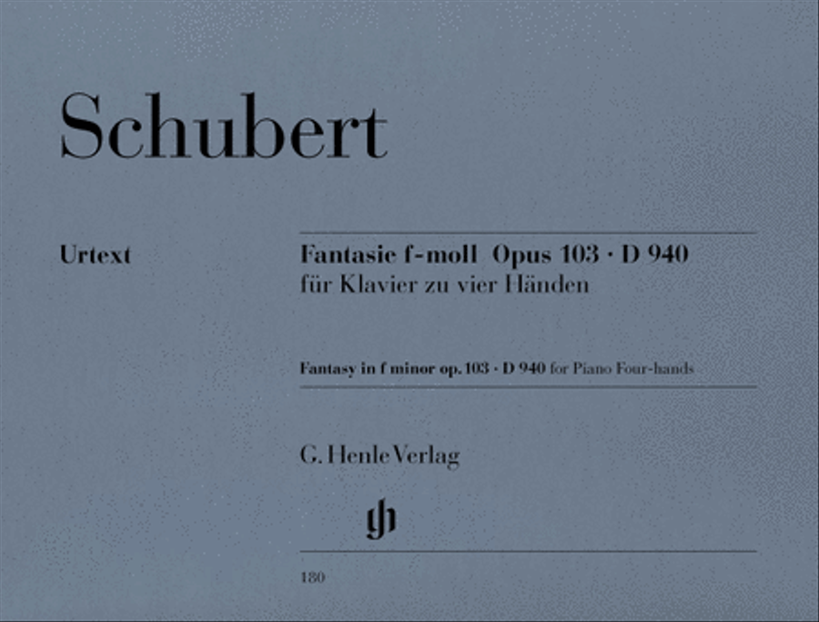 Fantasy in F Minor Op. 103 D 940 Piano Solo scores gallery preview page 1