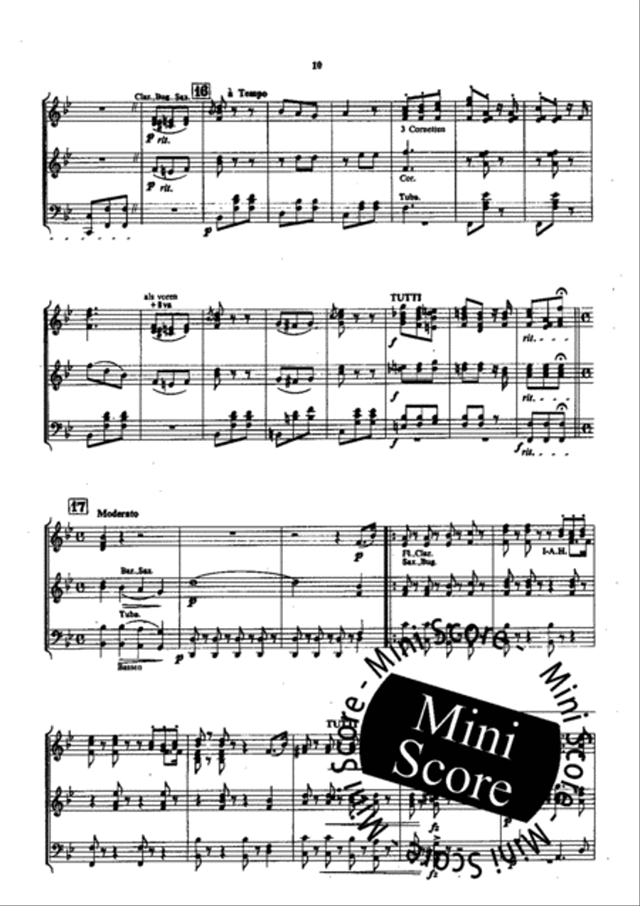 Der Bettelstudent Concert Band scores gallery preview page 12