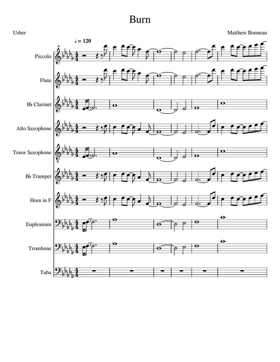 Burn Woodwind Ensemble scores gallery preview page 1