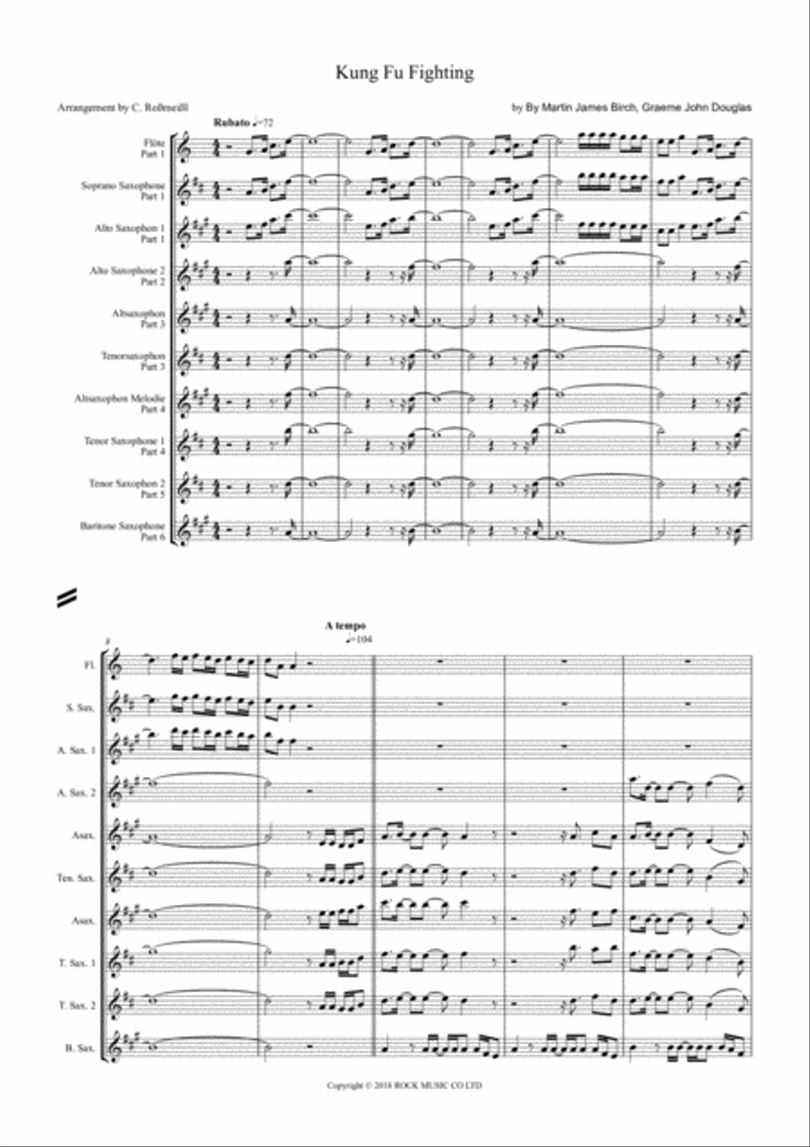 Kung-fu Woodwind Quintet scores gallery preview page 2