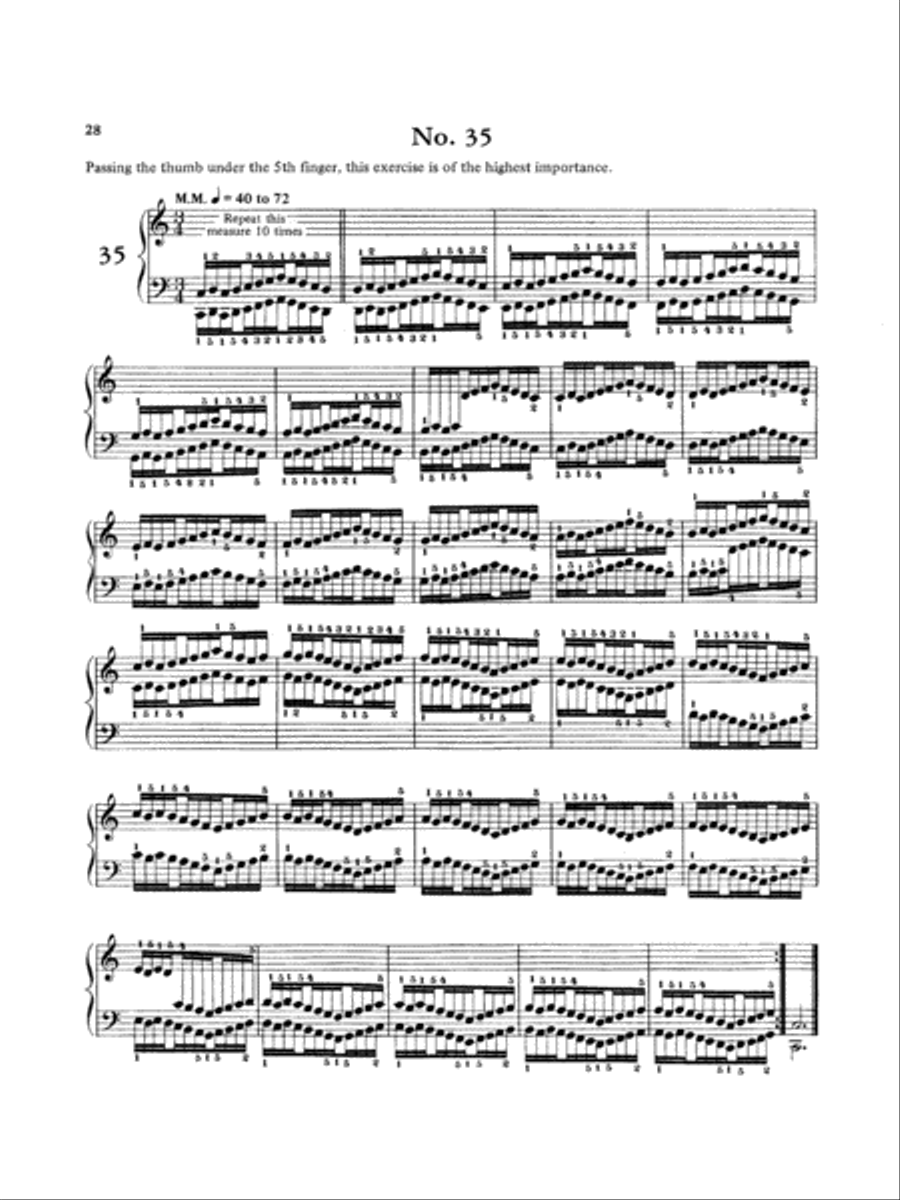 Hanon: The Virtuoso Pianist (Volume II) Piano Solo scores gallery preview page 1