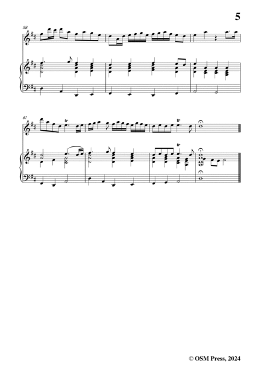 J. Clarke-The Prince of Denmark's March(Trumpet Voluntary),for Trumpet and Organ Trumpet Duet scores gallery preview page 5