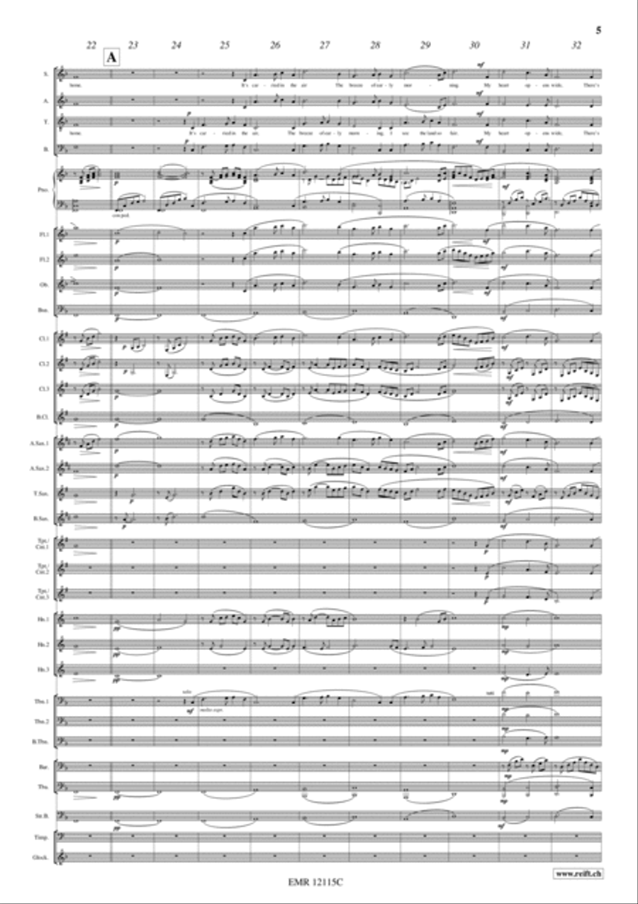 I'm Dreaming Of Home 4-Part scores gallery preview page 5