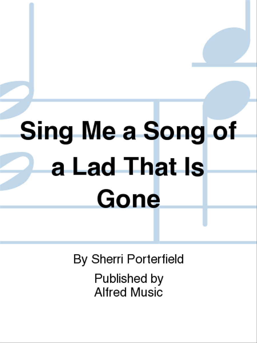 Sing Me a Song of a Lad That Is Gone Men's Choir scores gallery preview page 1