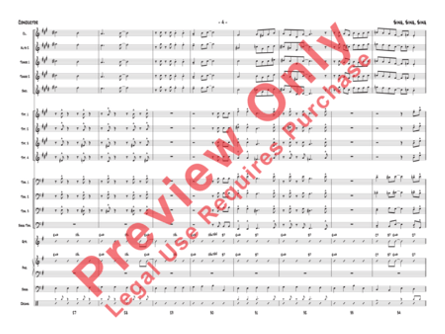 Sing, Sing, Sing Jazz Ensemble scores gallery preview page 35
