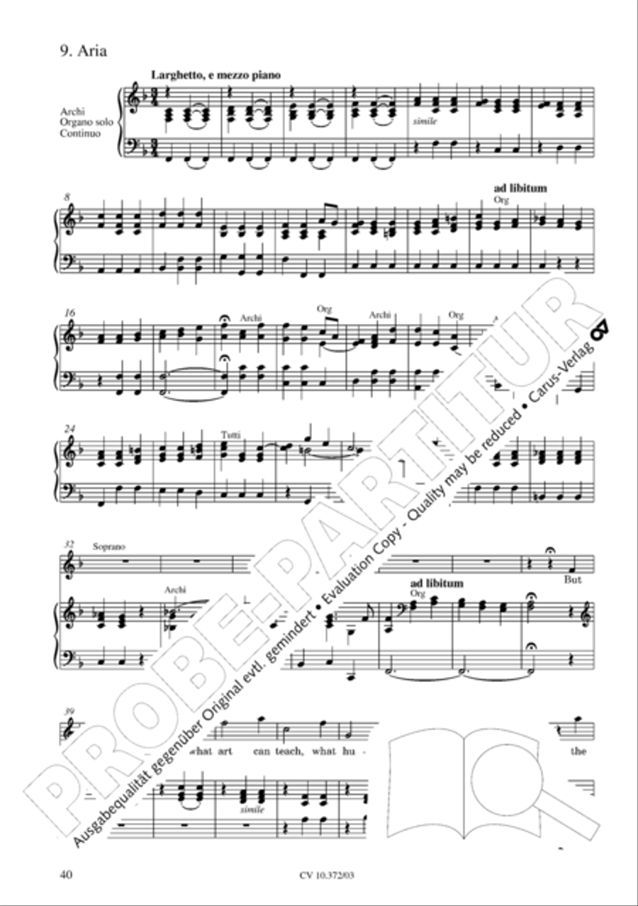 Ode for St. Cecilias Day 4-Part scores gallery preview page 41