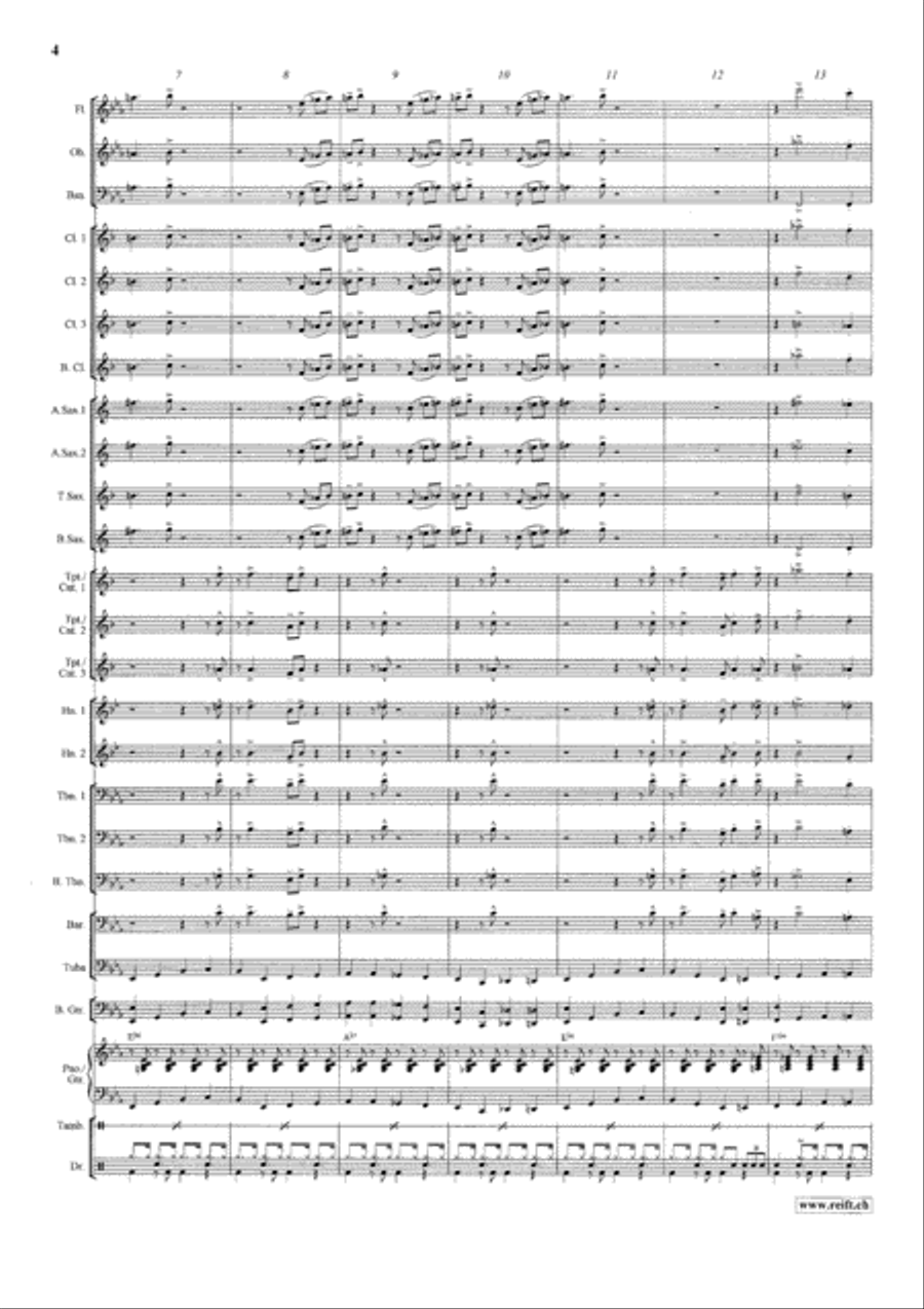 Boogie Never Stops Boogie Never Stops Concert Band scores gallery preview page 5