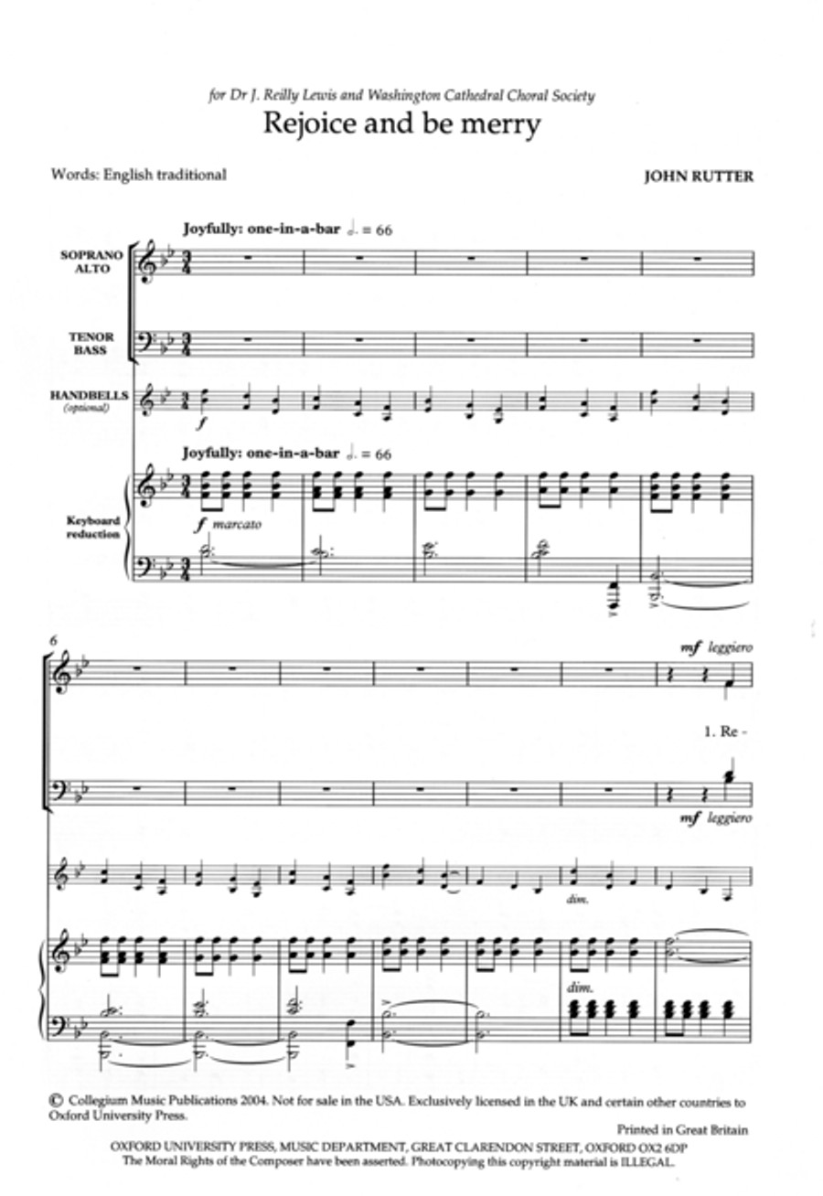Rejoice and be merry 4-Part scores gallery preview page 2
