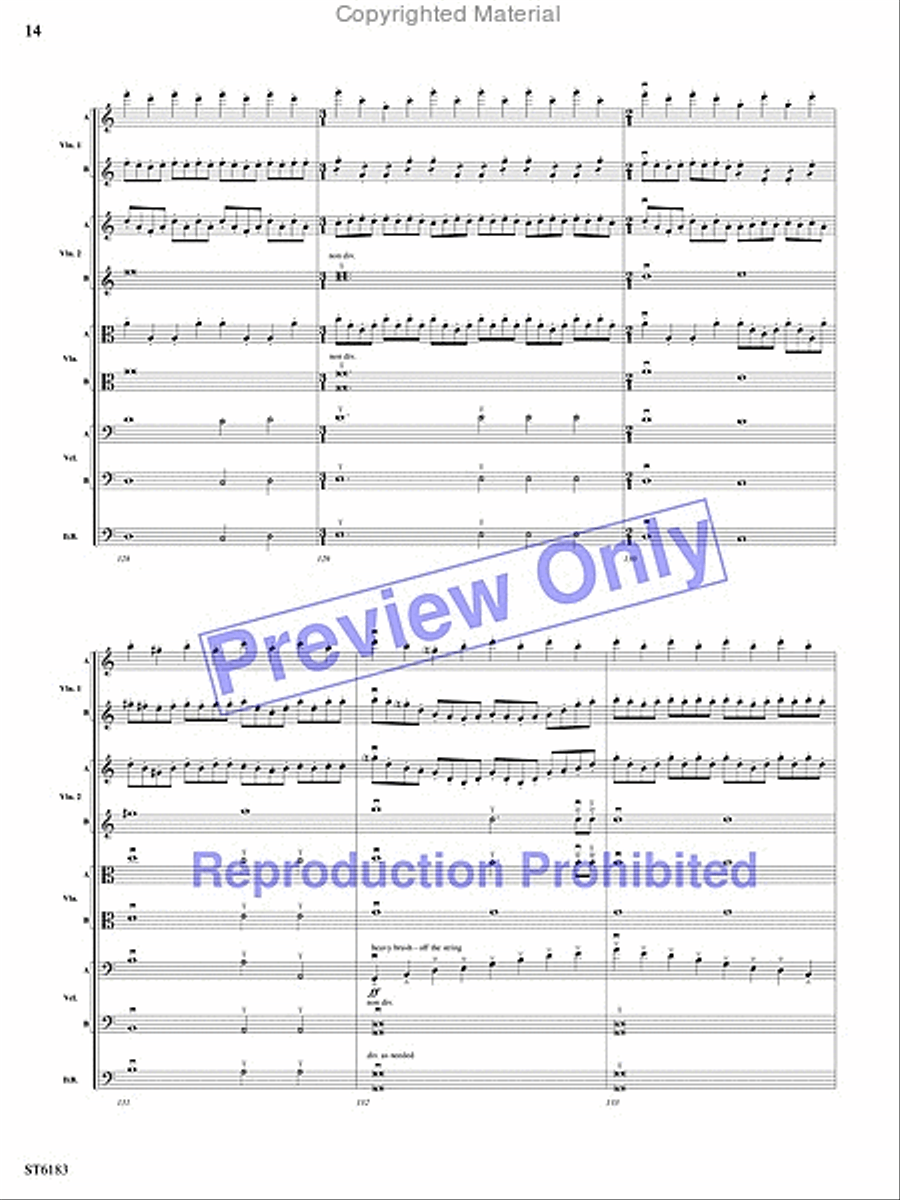 Russian Easter Overture String Orchestra scores gallery preview page 13