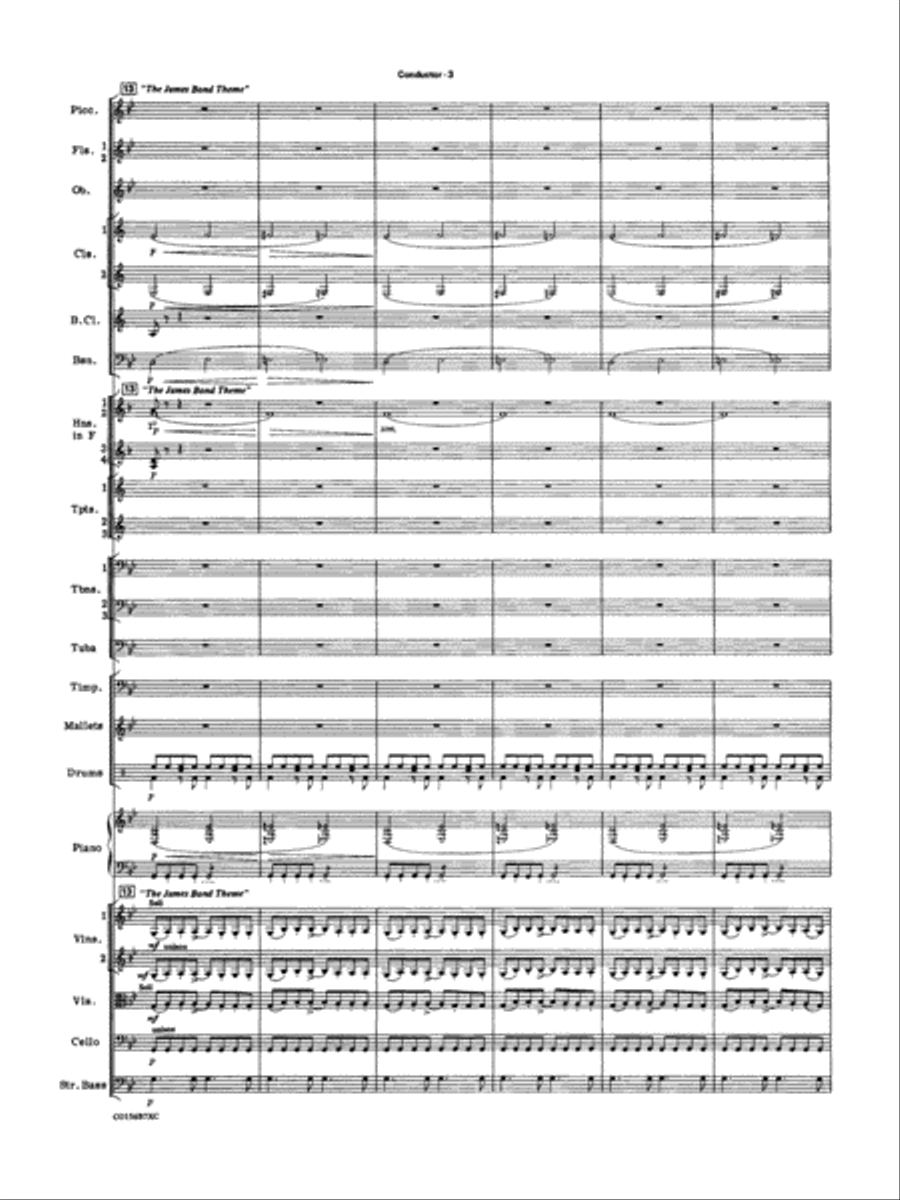 Themes from 007: Score Full Orchestra scores gallery preview page 5
