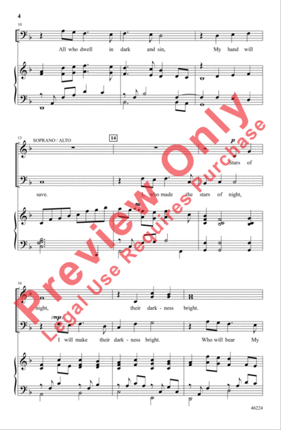 Here I Am, Lord 3-Part scores gallery preview page 4