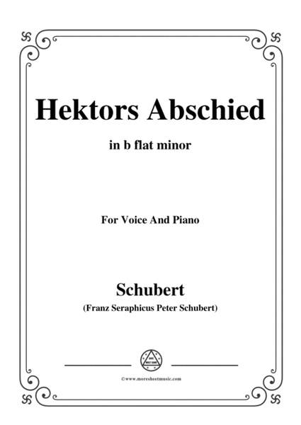 Schubert-Hektors Abschied(Hector's Farewell),D.312,in b flat minor,for Voice&Piano image number null