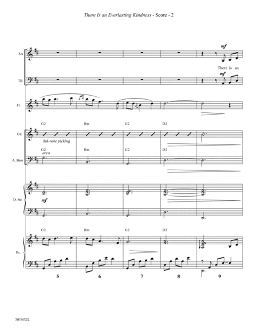 There Is an Everlasting Kindness - Instrumental Ensemble Score and Parts Choir scores gallery preview page 5