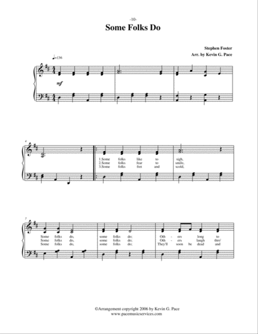 Some Folks Do - vocal solo with piano accompaniment or piano solo Voice Solo scores gallery preview page 2