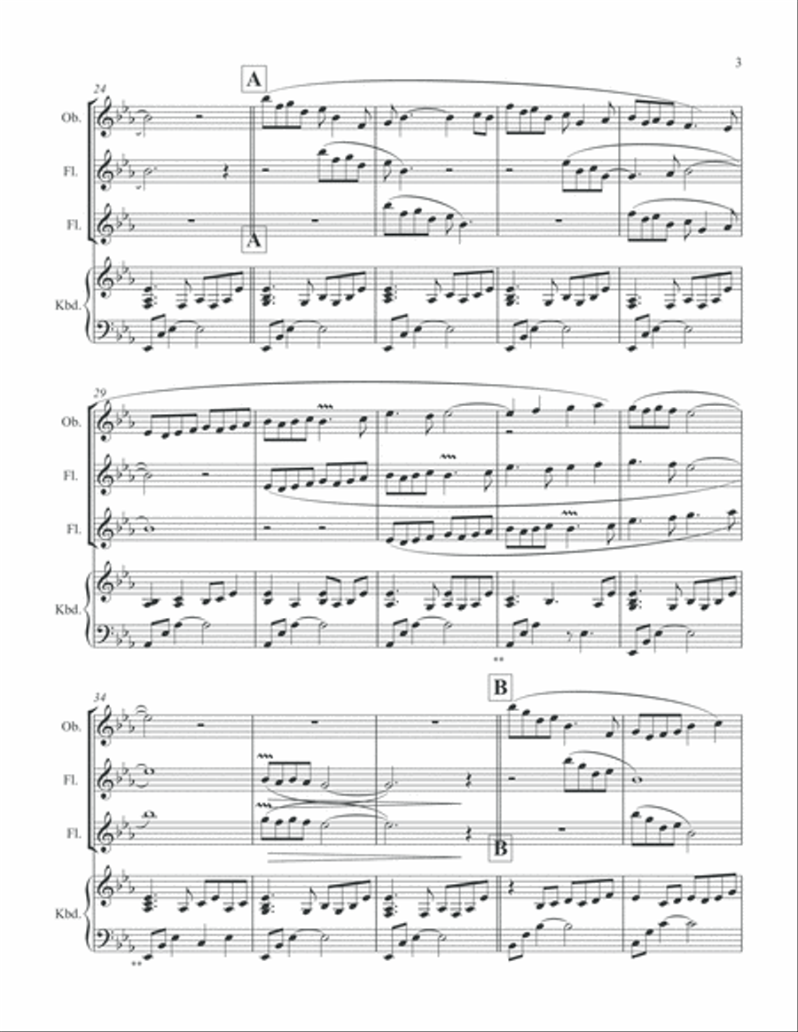 Soar (Trio): Melody of the Birds Woodwind Duet scores gallery preview page 4