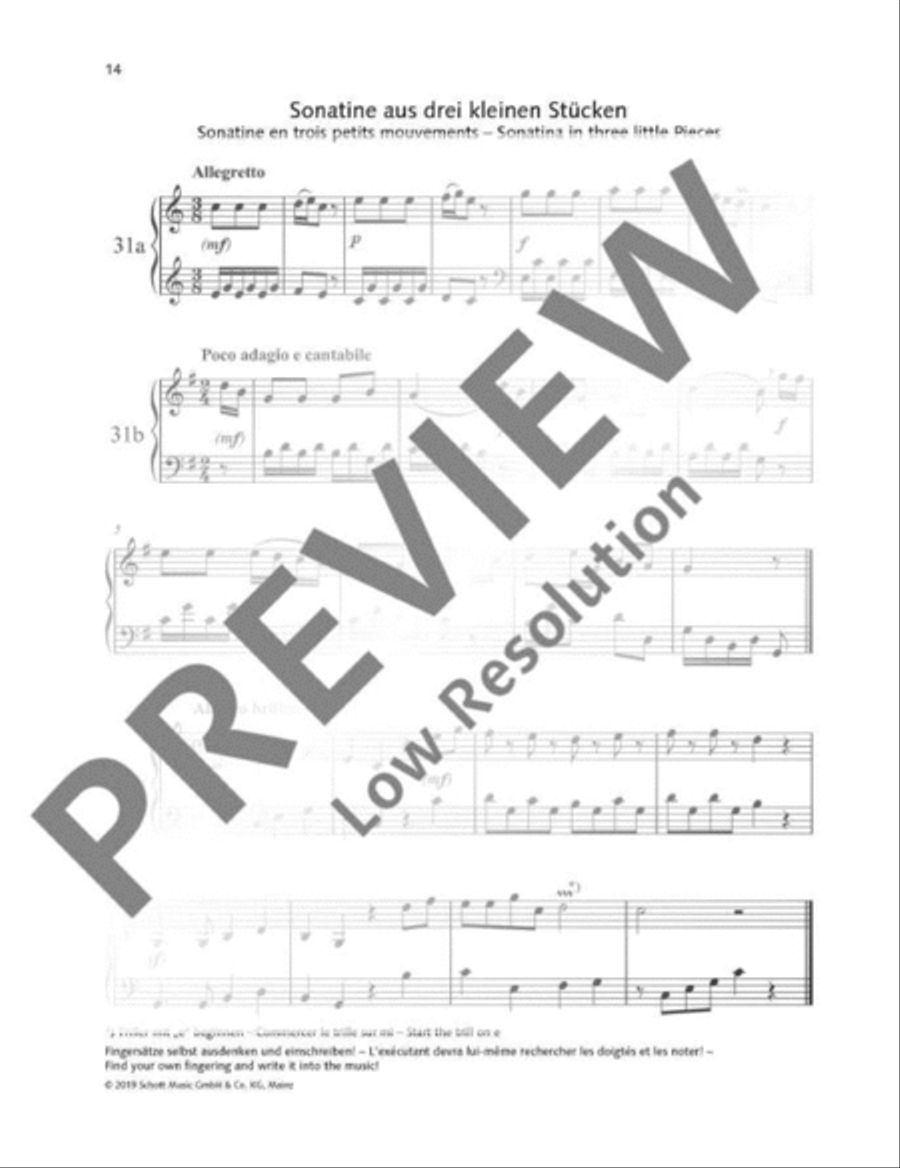 Pieces for Beginners Piano Solo scores gallery preview page 15