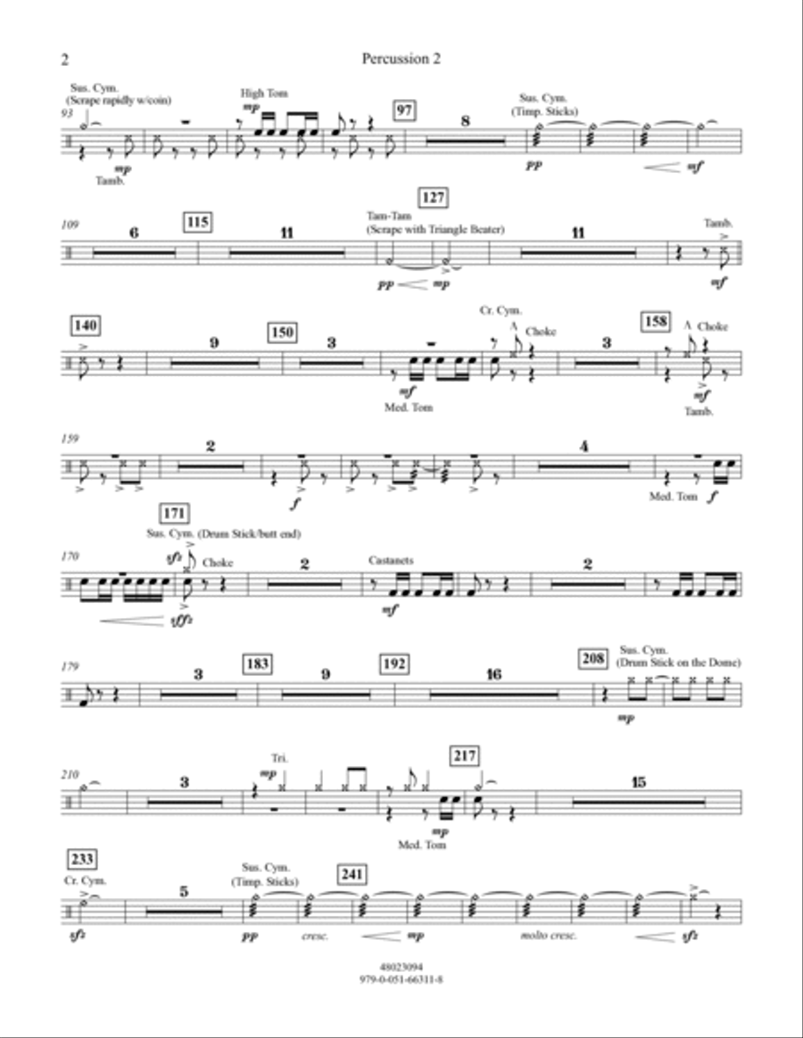 Galop - Percussion 2 Concert Band scores gallery preview page 2