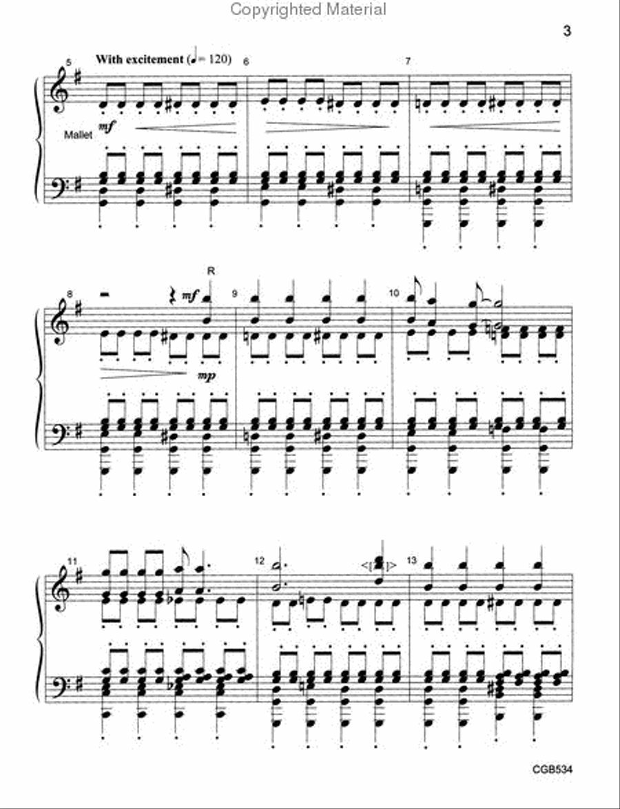Standin' In the Need of Prayer Handbell Choir scores gallery preview page 3