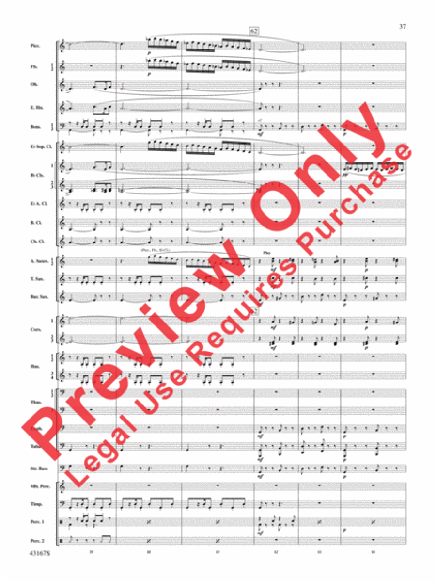 Down to the Sea in Ships (from the NBC TV Film Project 20) Concert Band scores gallery preview page 38