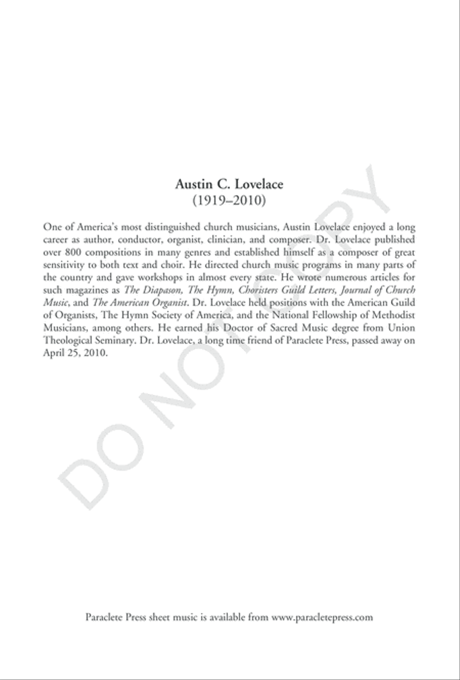 Benedictus es Domine 4-Part scores gallery preview page 3