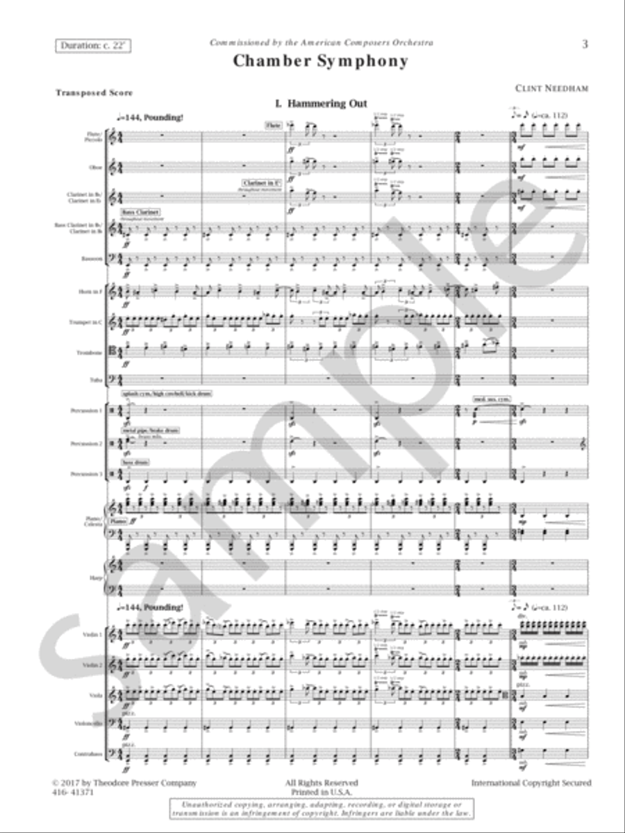 Chamber Symphony Orchestra scores gallery preview page 3